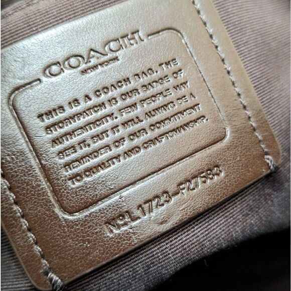 Coach‎ Mini Sierra Satchel In Signature Canvas Gold Light Khaki Chalk - Picture 7 of 9